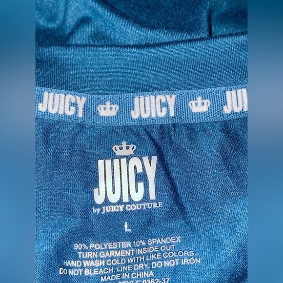 Juicy Couture Pajama Set Top & Short 2PC Set NEW Women L Logo Sleep Y2K Restful - Picture 3 of 15